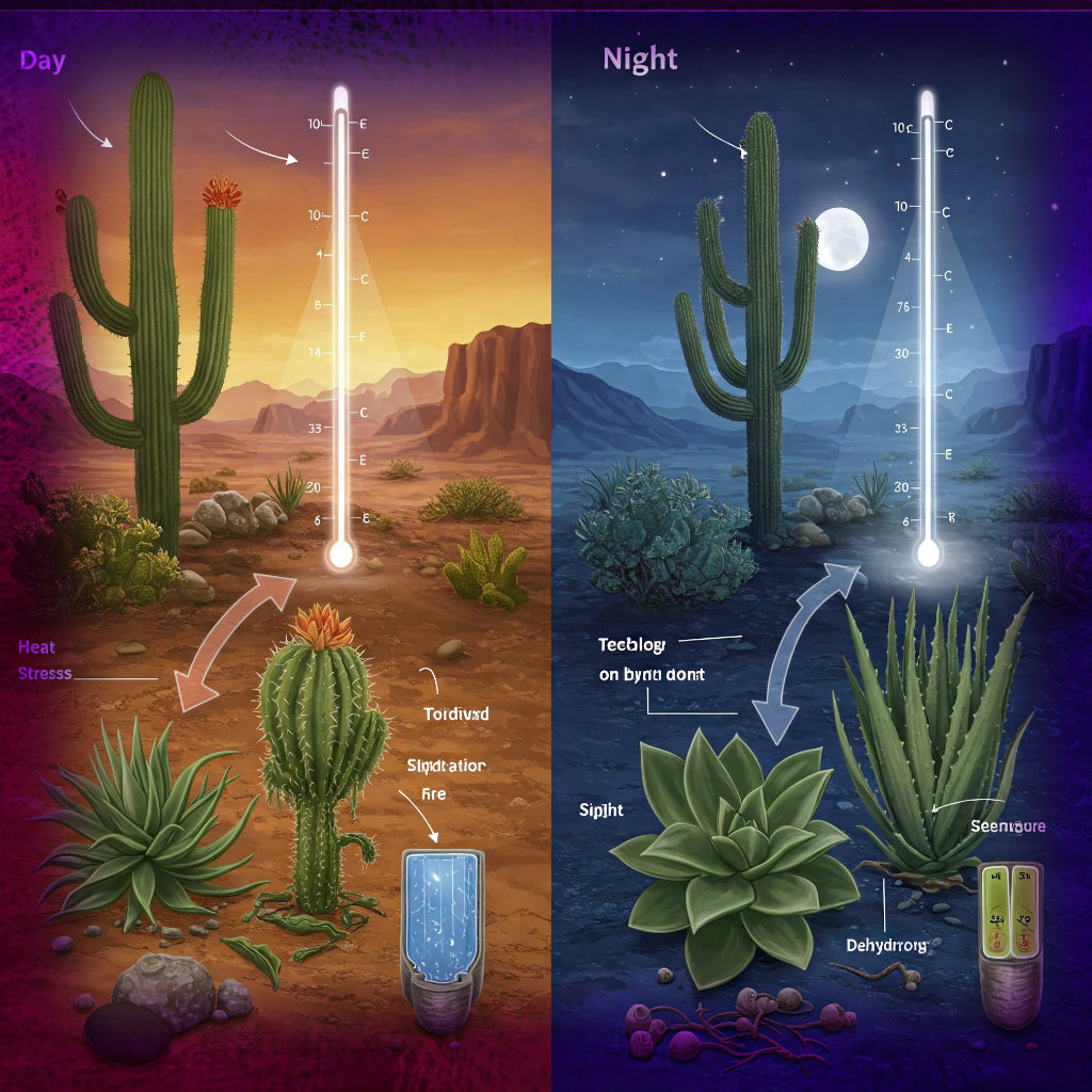 Temperature Fluctuations: A Desert Plant’s Challenge