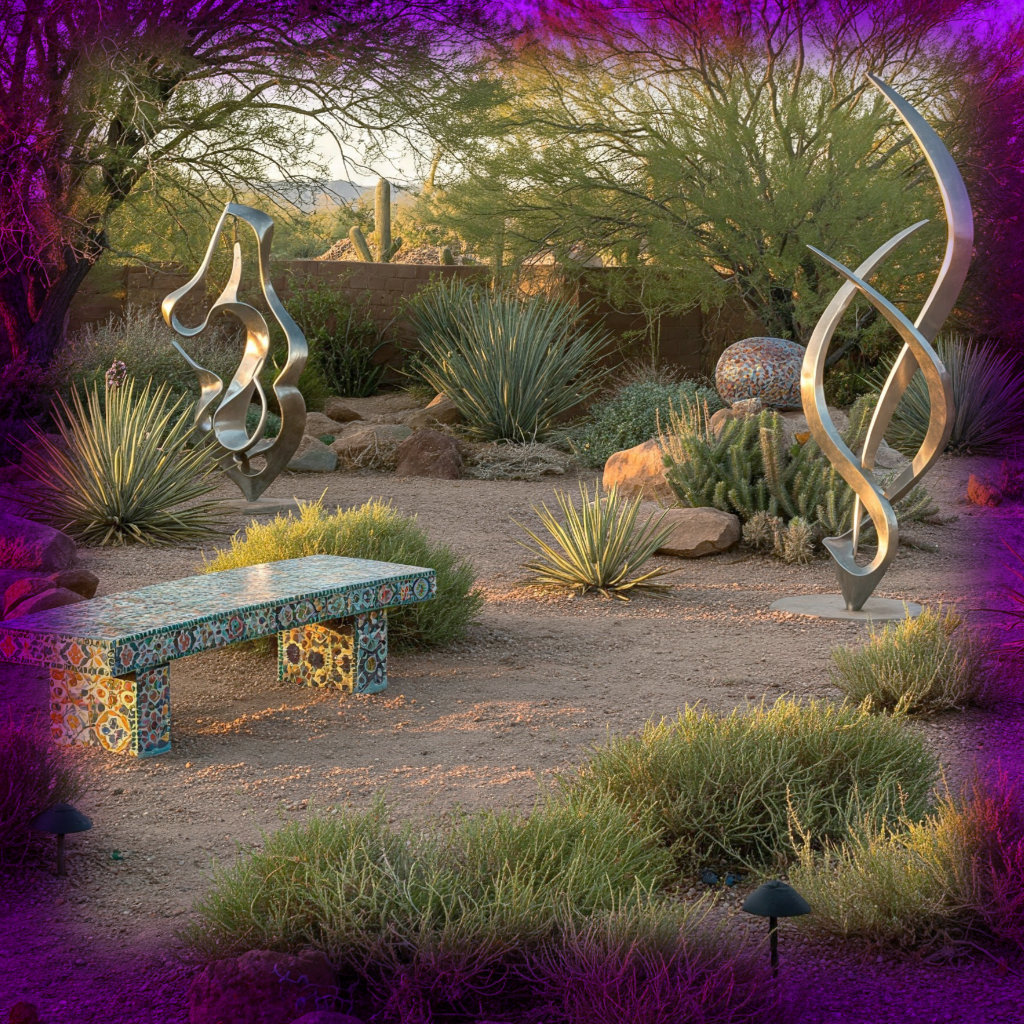 Incorporating Art and Sculpture into Your Desert Garden