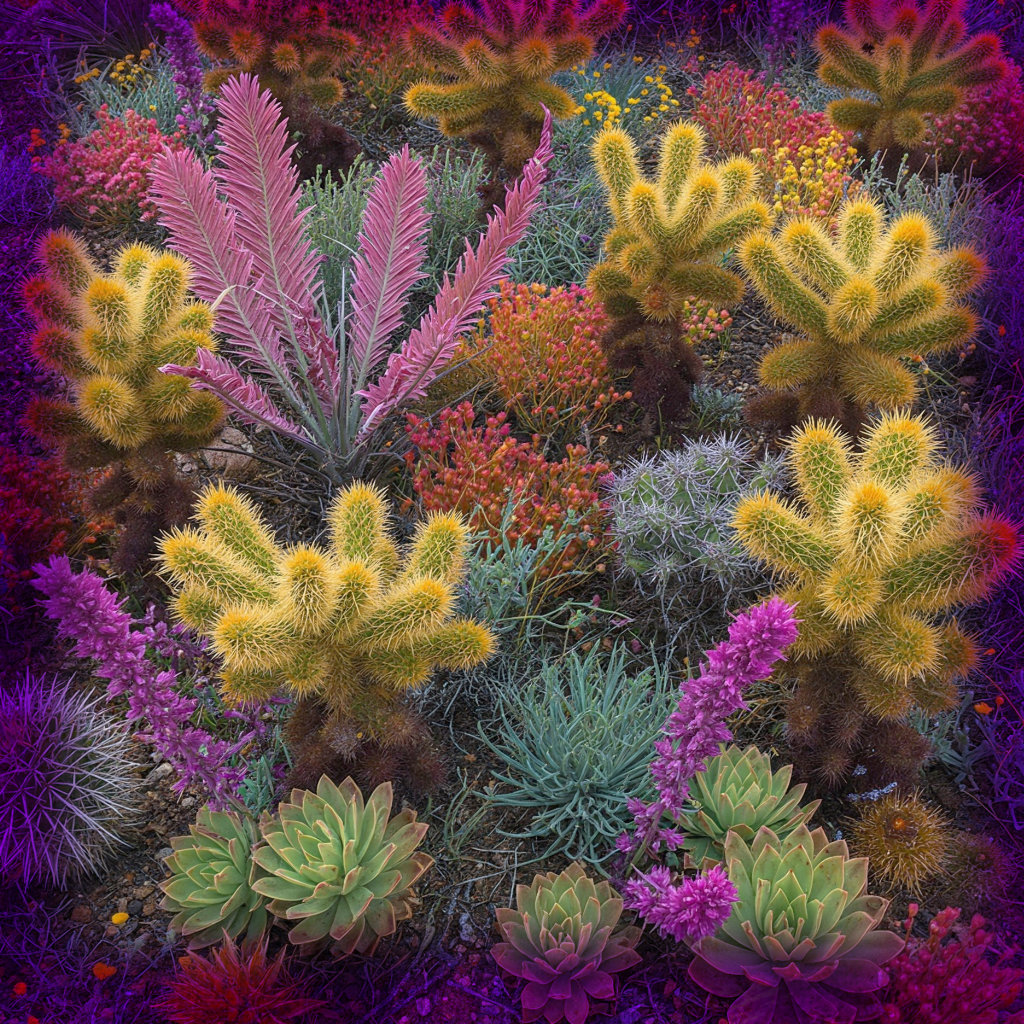 The Aesthetics of Desert Plants: Textures, Colors, and Forms